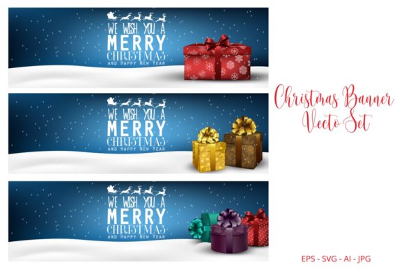 6 Christmas Banners Vector Review for Embroidery Projects