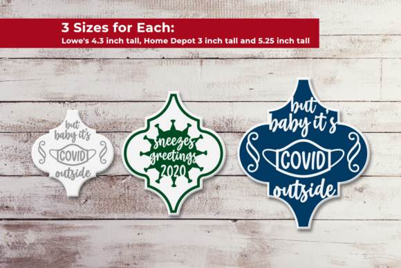 Arabesque Ornament Covid Christmas SVG for Crafts
