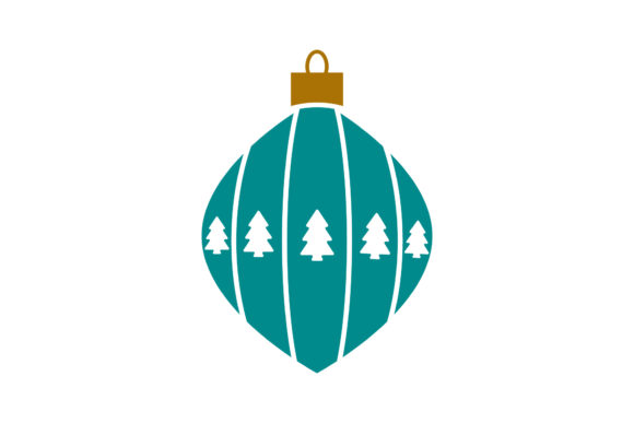 Christmas Bulb Spruce Illustration Icon for Digital Products