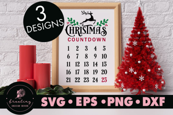 Christmas Countdown Bundle Design SVG for Crafts