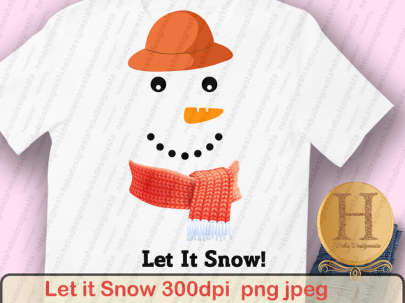 Christmas Let It Snow Snowman Design Review