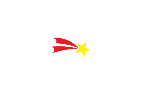 Christmas Shooting Stars Vector Asset for Icons