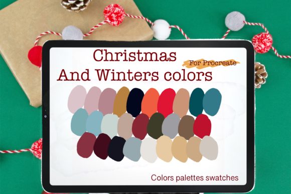 Christmas Winter Procreate Palettes Review