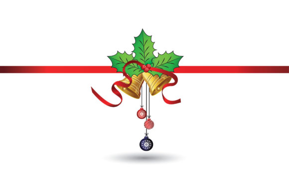 Decorative Christmas Card Icons for Local Business Branding