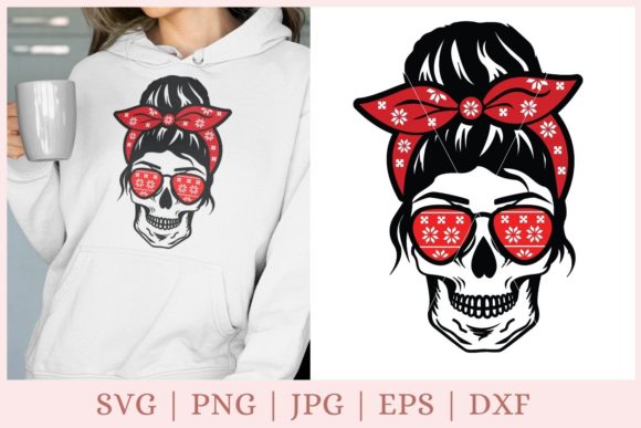 Funny Christmas Skull, Mom Print Templates for Handmade Creations