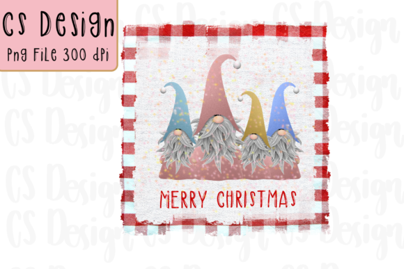 Gnomes Christmas Sublimation Design for Crafts
