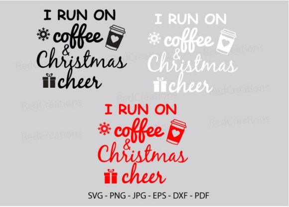 I Run on Coffee and Christmas Embroidery Design Review