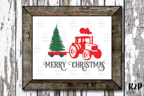 Merry Christmas Farm Fresh Tractor Crafts