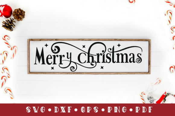Merry Christmas SVG for Crafts and Local Business Branding