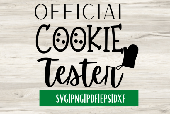 Official Cookie Tester SVG for Crafts