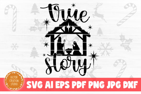 True Story Nativity Christmas Crafts for Digital Sellers