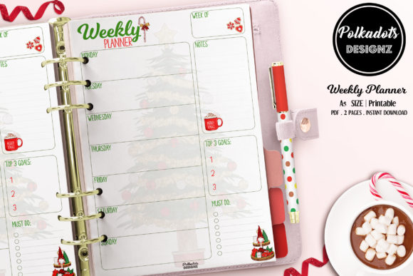 Weekly Planner - Christmas Embroidery Design Review
